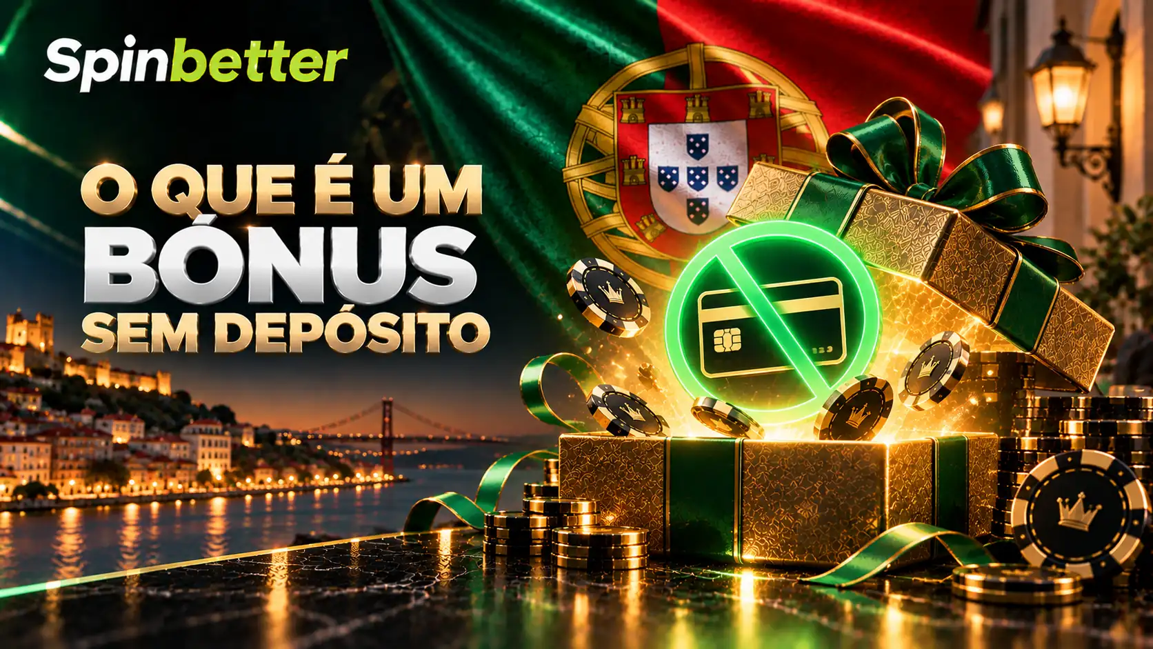 Representação de um bónus sem depósito SpinBetter com um cartão de pagamento barrado