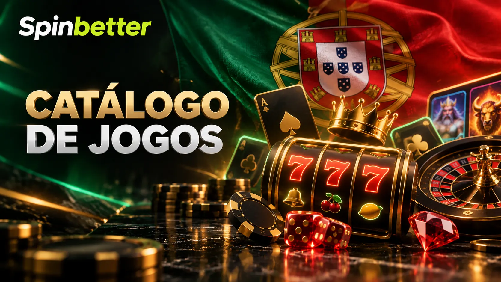 Catálogo de jogos do SpinBetter casino com slots, roleta e cartas em destaque